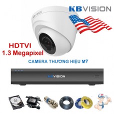 Bộ camera Dome KBVISION 1.3 Megapixel KIT-KB1302C
