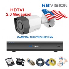 Bộ camera thân KBVISION 2.0 Megapixel  KIT-KB2001C
