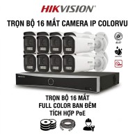 Bộ 16 camera IP PoE 4MP ColorVu - Hikvision