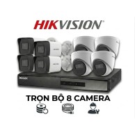 Bộ 8 camera IP PoE Full HD - Hikvision