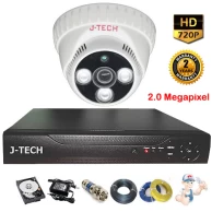 Bộ camera Dome JTech 2.0 Megapixel AHD3206B