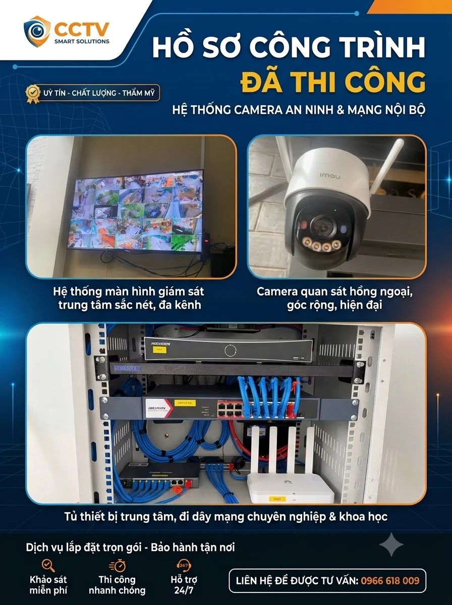 lắp camera quận 12 - hóc môn đã thi công