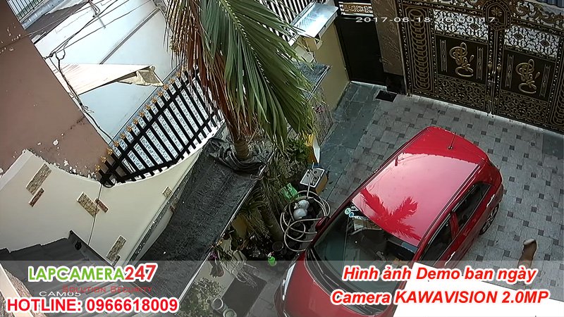 Hình ảnh demo thực tế camera Kawavision 2.0 MP ban ngày o quan 2