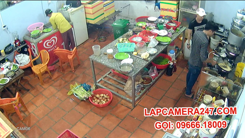 lắp đặt camera quan sát tại quán nhậu